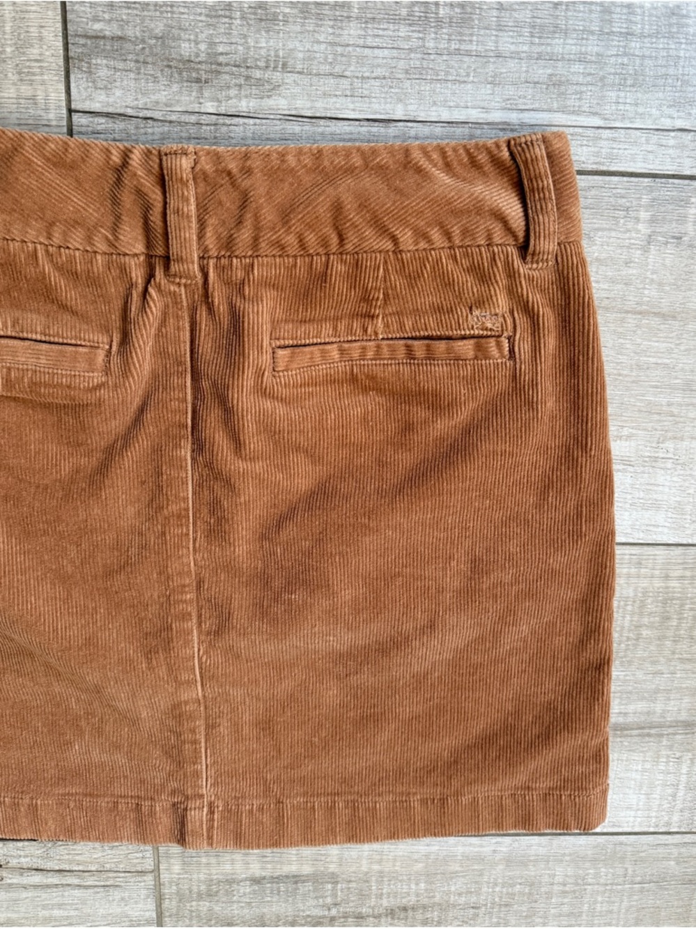 Vineyard Vines Camel Corduroy Mini Skirt 0 Retro 2018 Preppy Neutral - Picture 6 of 9